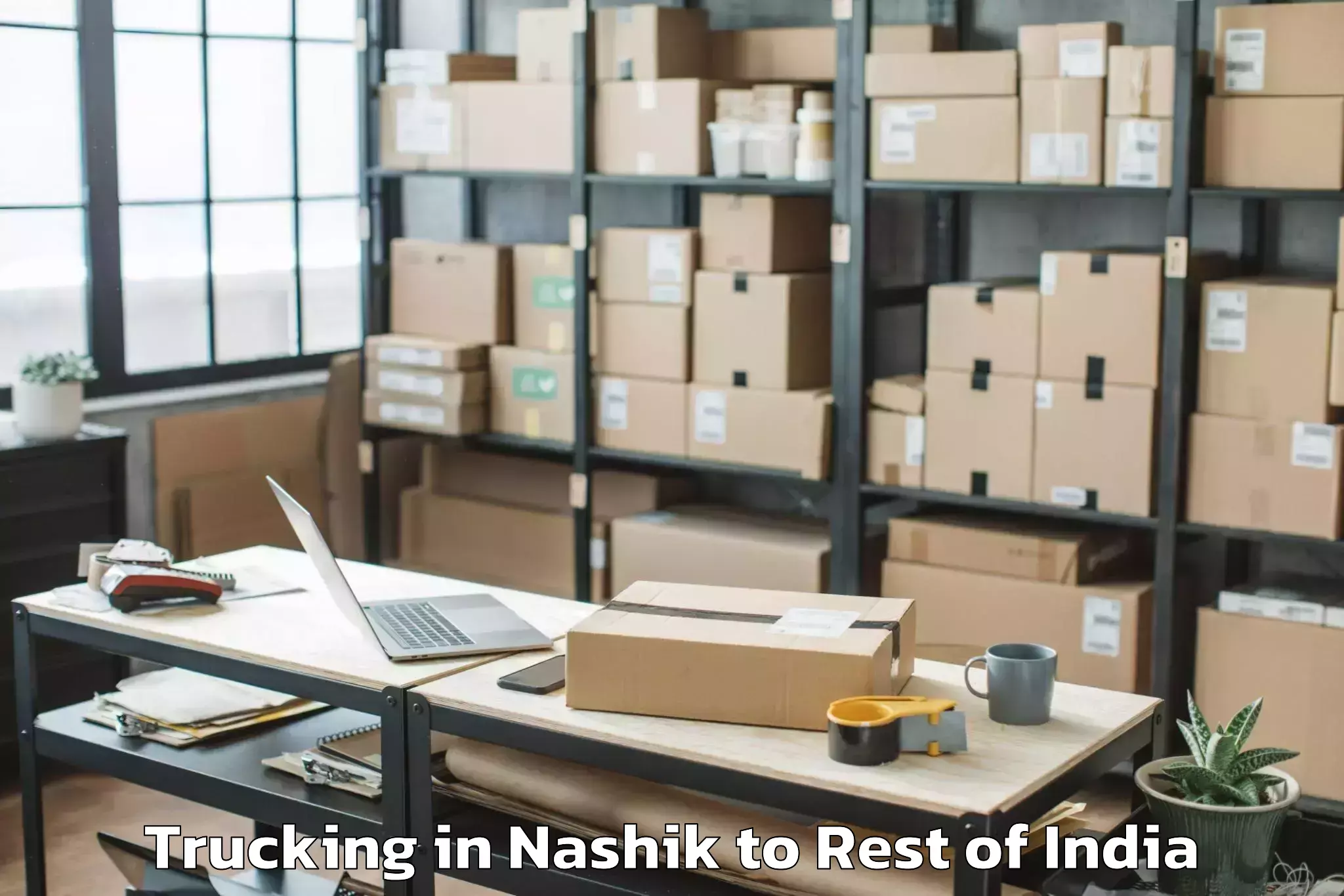 Book Nashik to Darhal Trucking Online